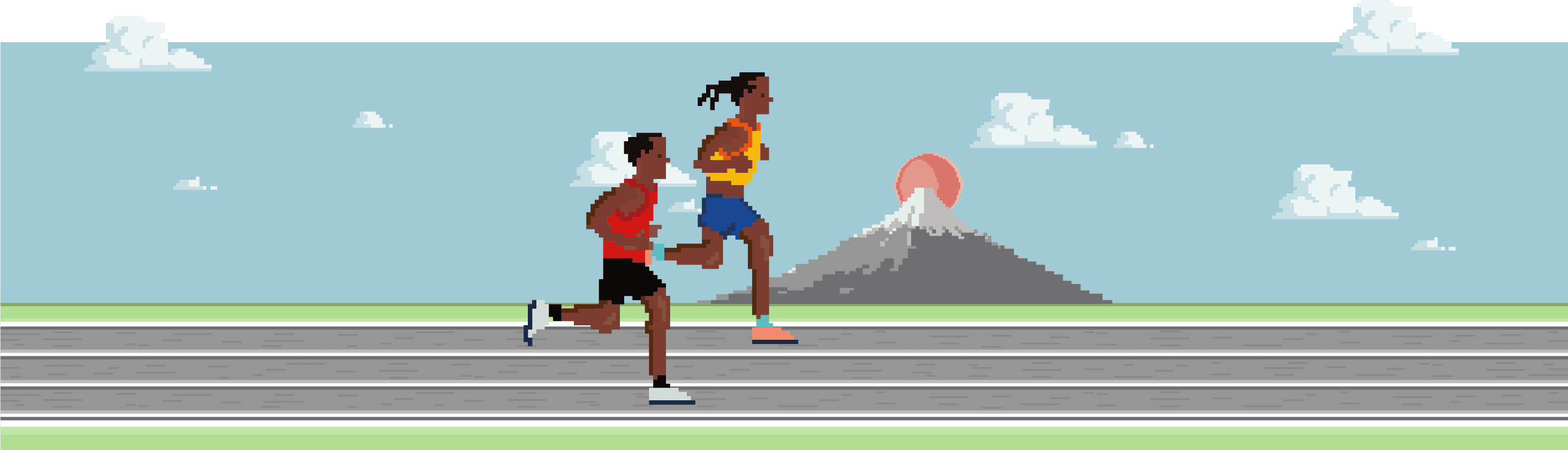 Eliud Kipchoge da Brigid Kosgei na gudu a kan titi