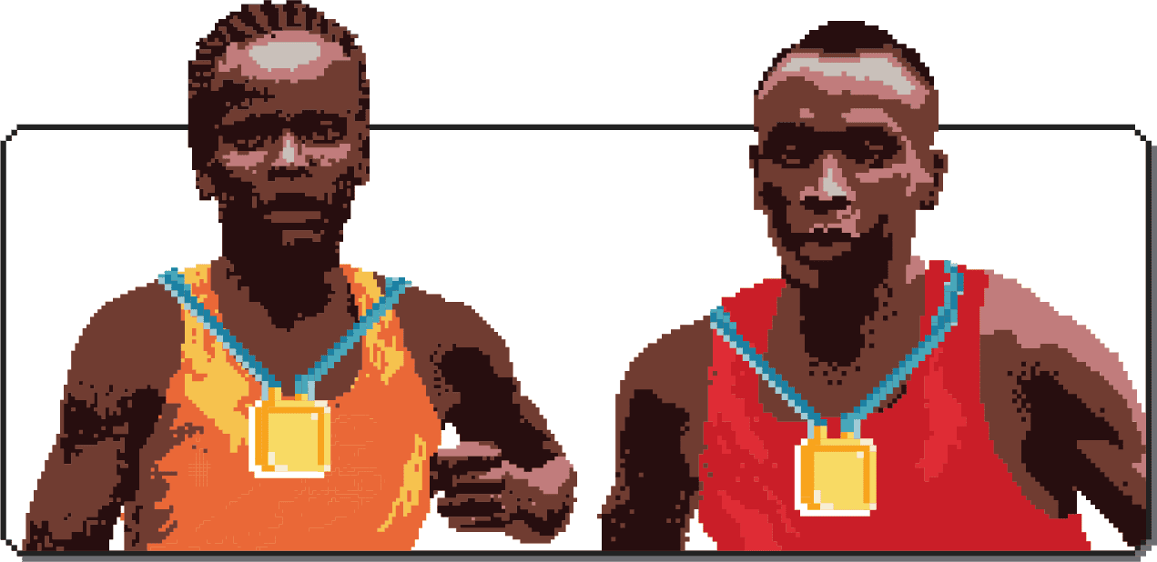 Eliud Kipchoge da Brigid Kosgei na gudu a kan titi